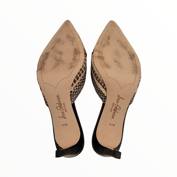 Price drop!! Sam Edelman Reptile-Embossed Odelia Slide Pump - Picture 3 of 5